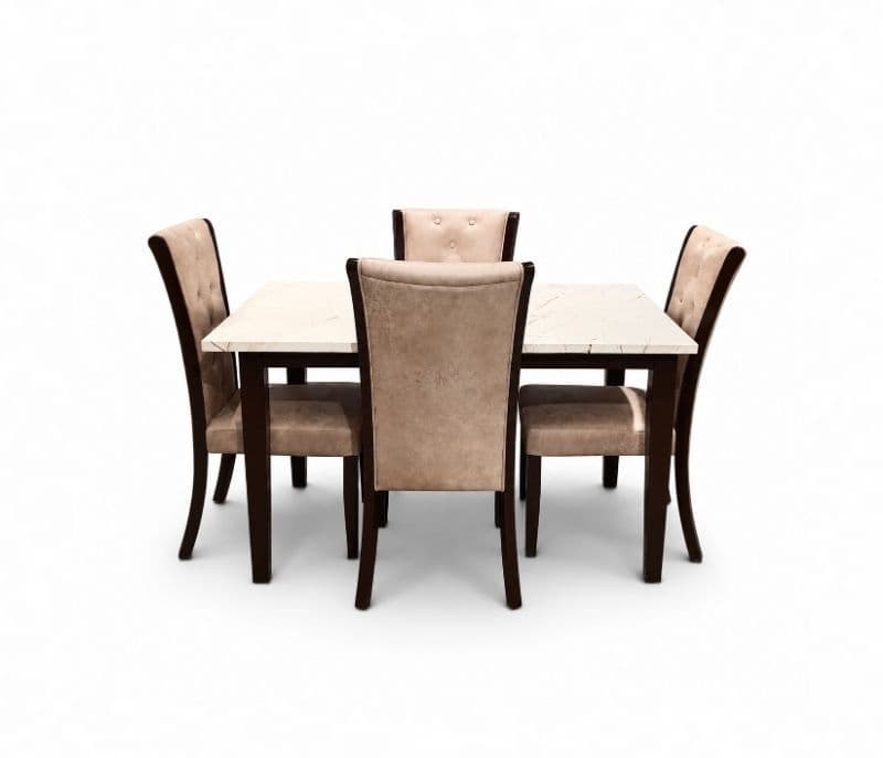 Image 4 for New Model/Art Marble Dining Table 1+4 Seater Marble Top