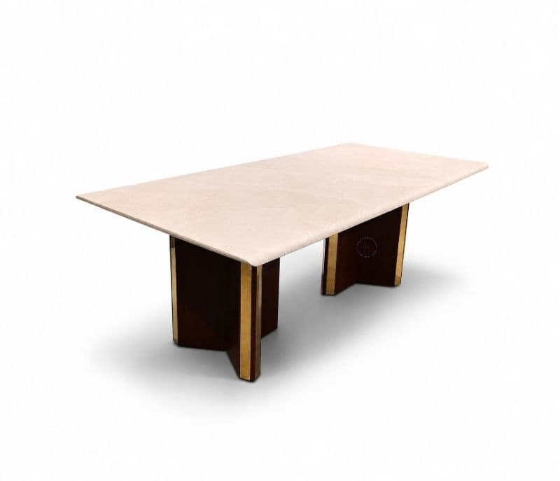 Image 17 for DT44/DC1053/Antiq (7×3.5 Feet) RMR Dining Table 1+8 Seater Marble Top (BS-CP)