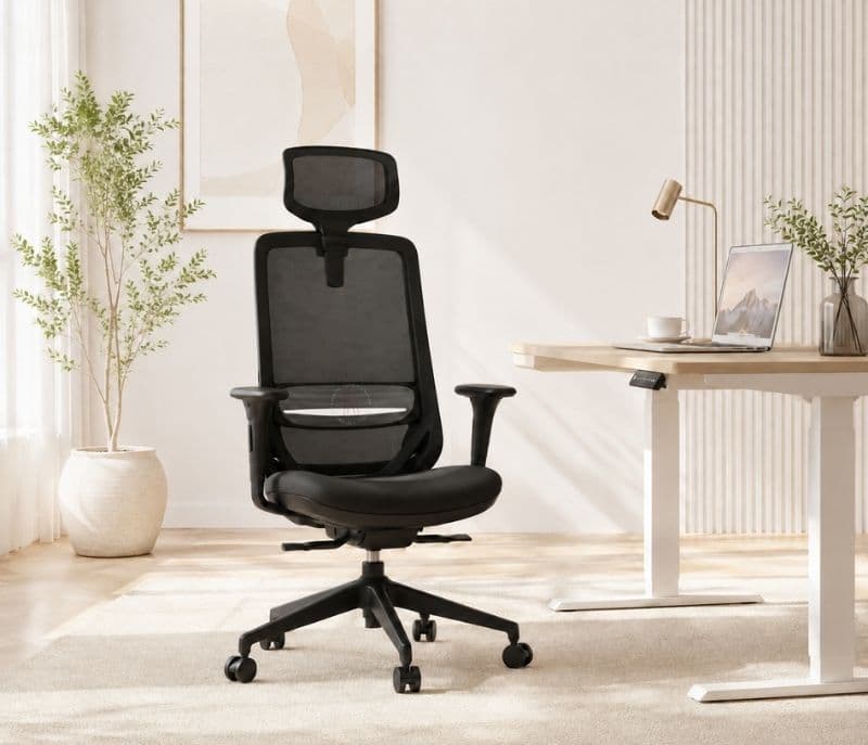 Image 1 for Helios HB Black Special (SURYA) Office Chair (PM)
