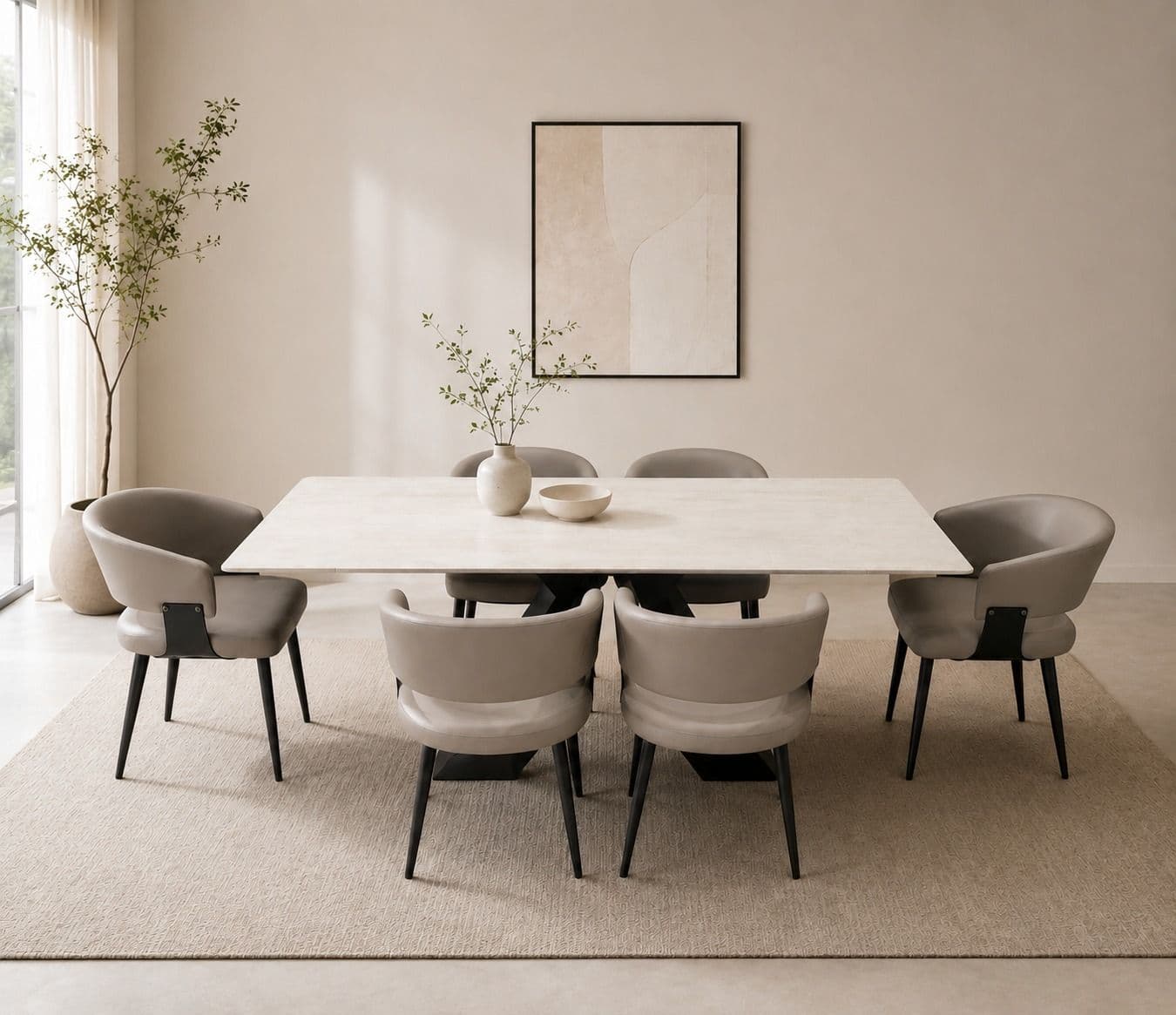 Image 1 for DT 1901 DC 1901 1+6 Seater Expandable Dining Set (BTM)