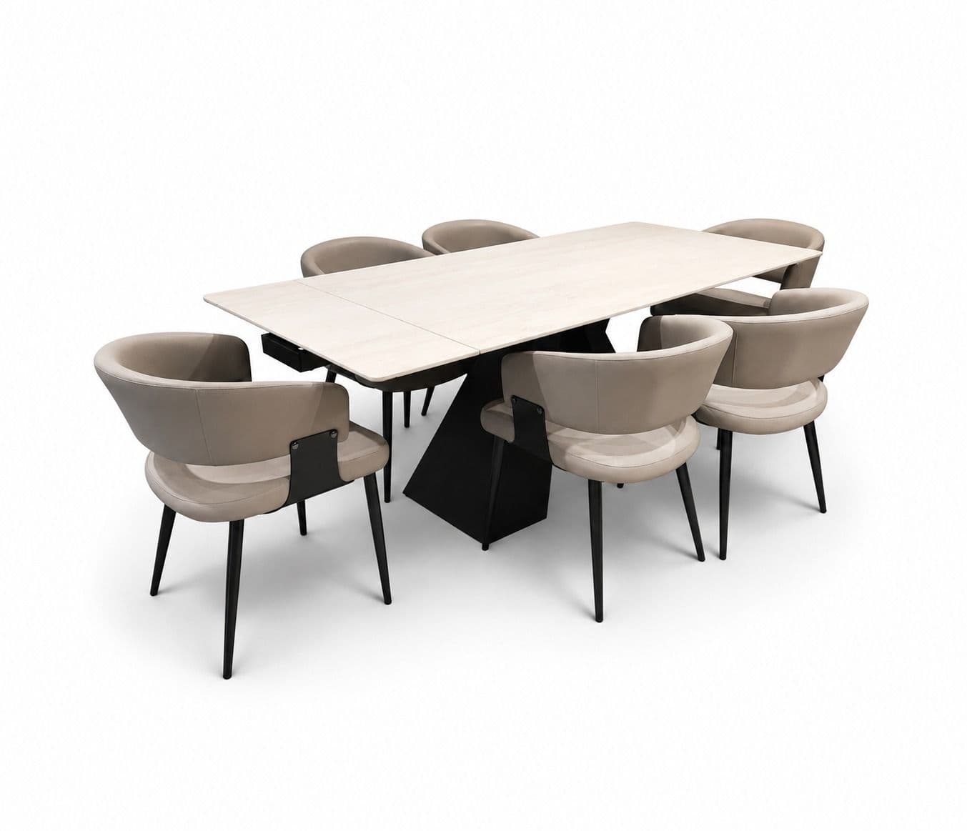 Image 4 for DT 1901 DC 1901 1+6 Seater Expandable Dining Set (BTM)