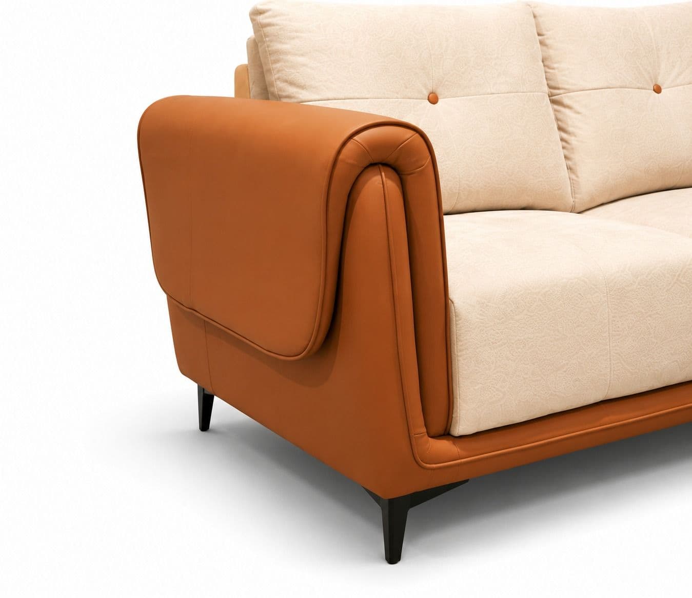 Image 8 for Catalogue Sofa 3+2 Seater With Artificial Leather And Fabric (BTM)