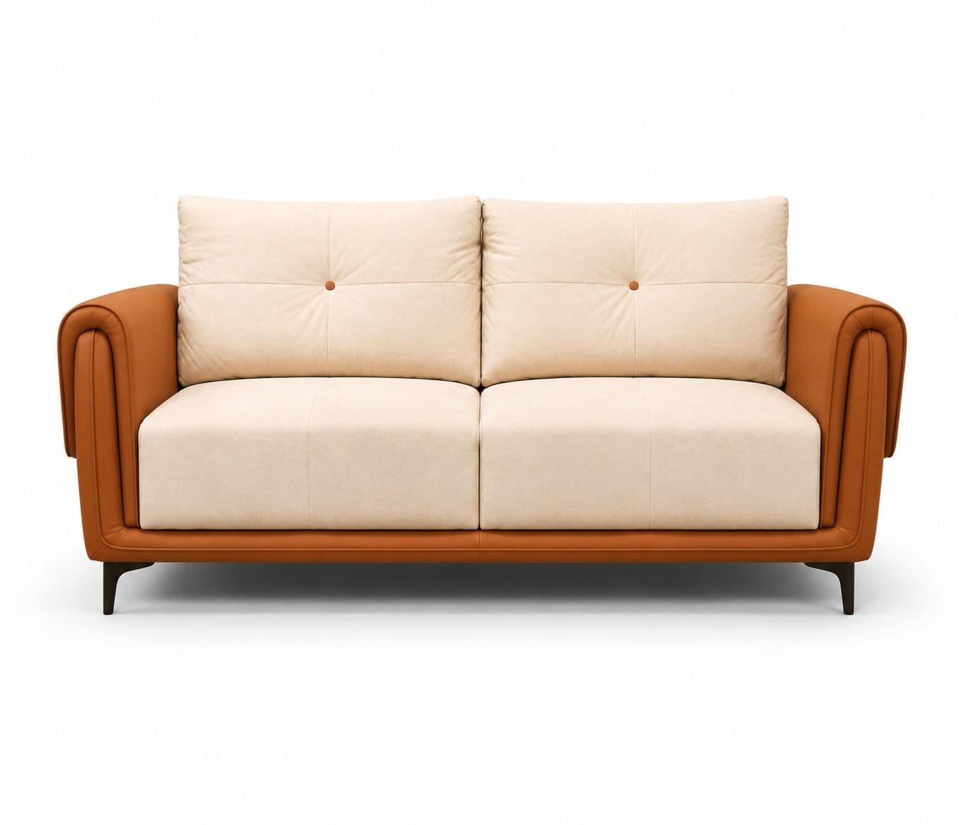 Image 4 for Catalogue Sofa 3+2 Seater With Artificial Leather And Fabric (BTM)