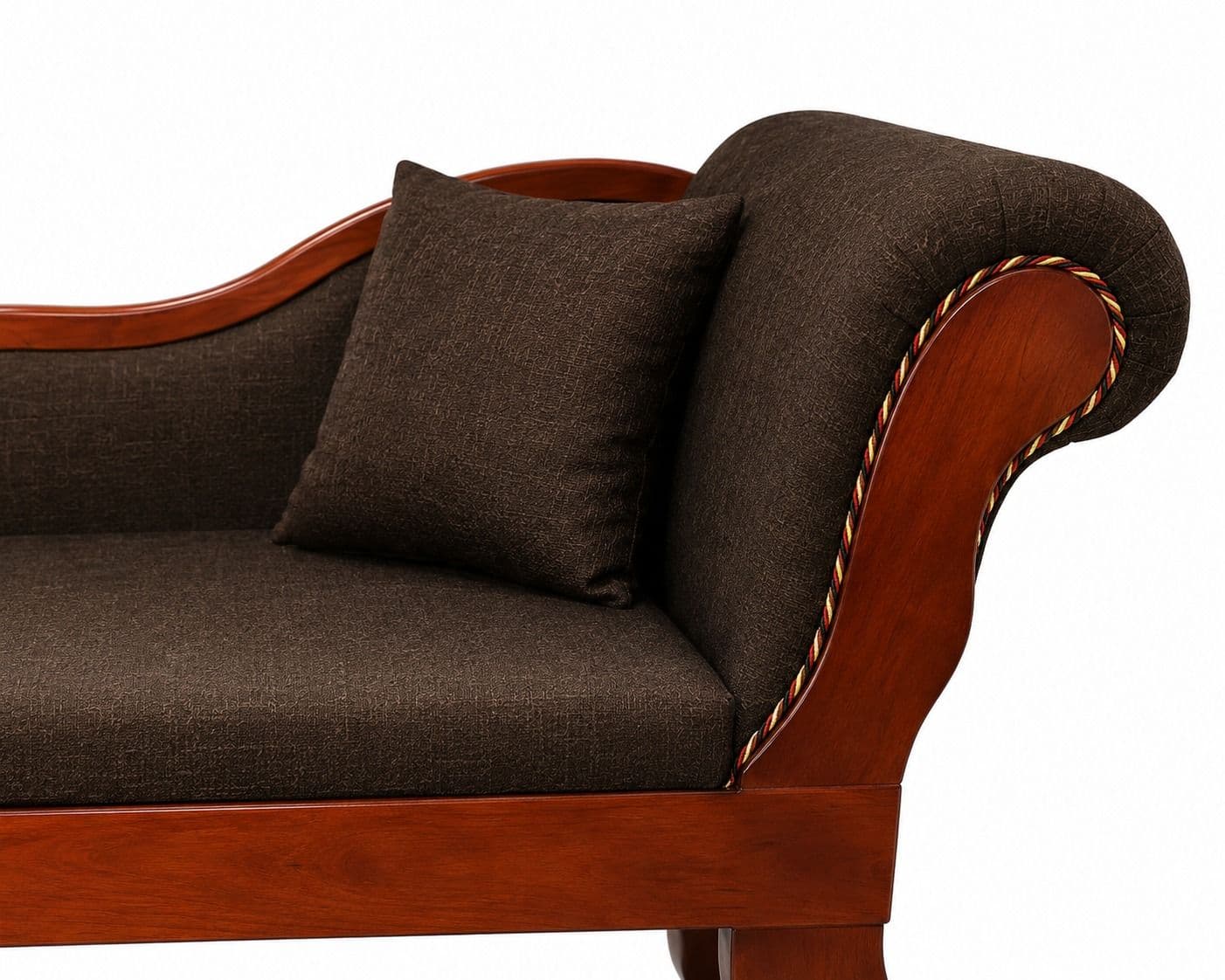 Image 8 for Backrest Diwan Jute Fabric And Solid Rubber Wood (BTM)