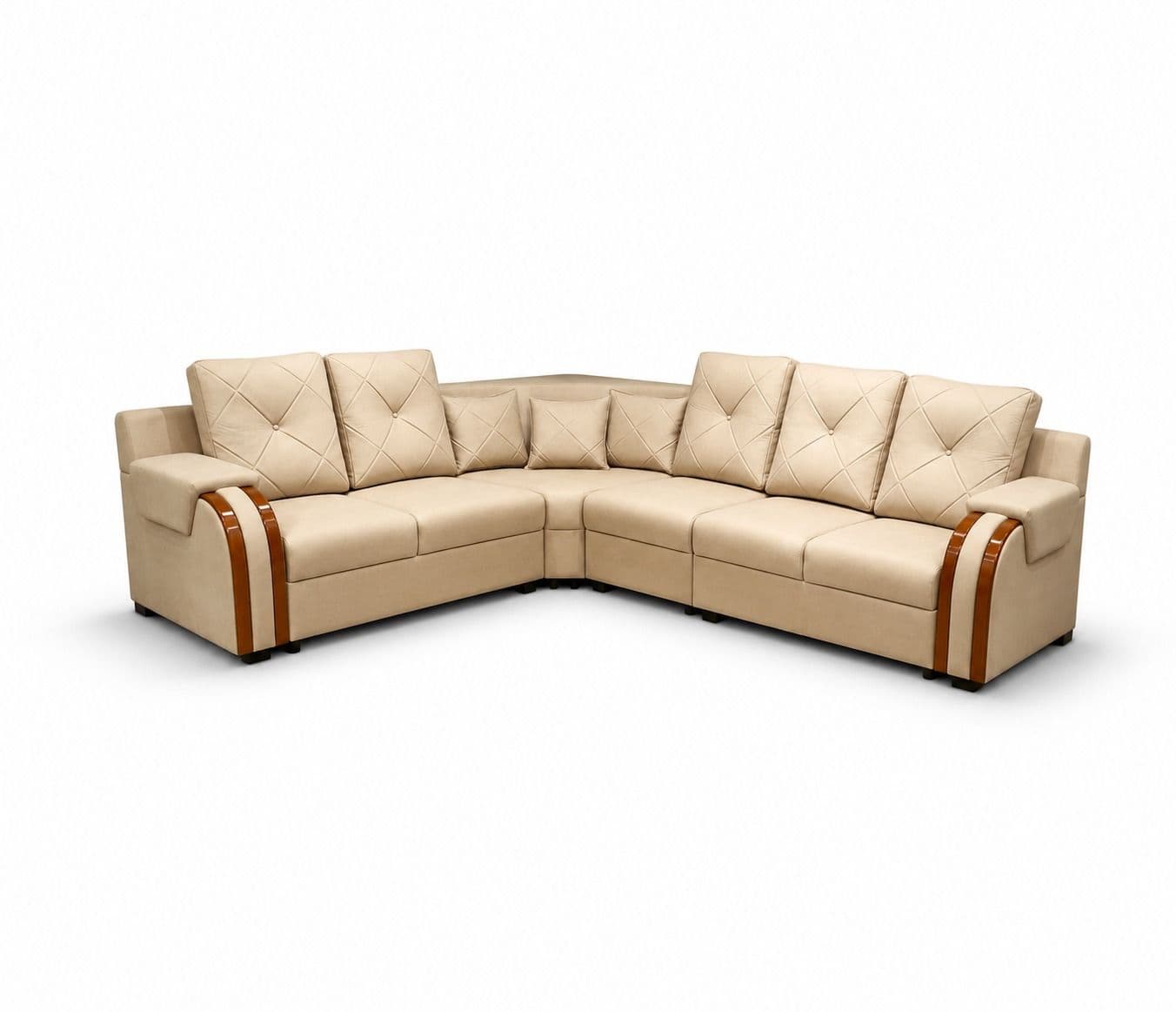 Image 5 for Regalia Luxa Sofa 2+2+1+C+Center table +2 Puffy Micro Suede Fabric (BTM)