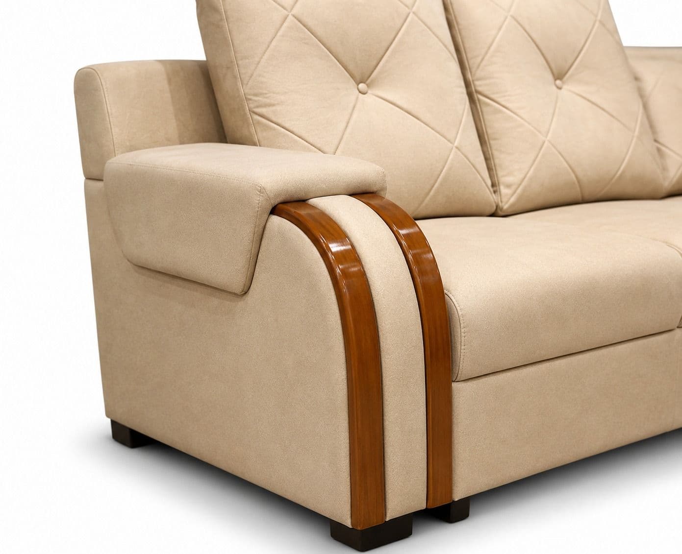 Image 6 for Regalia Luxa Sofa 2+2+1+C+Center table +2 Puffy Micro Suede Fabric (BTM)