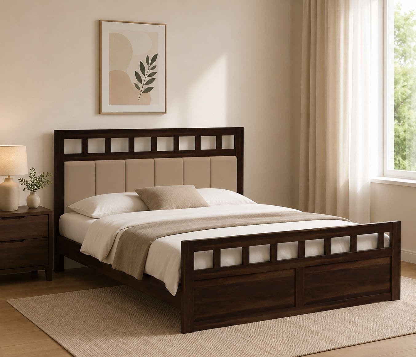 Image 1 for Mia Plain Sheesham Wood Bed (WI)