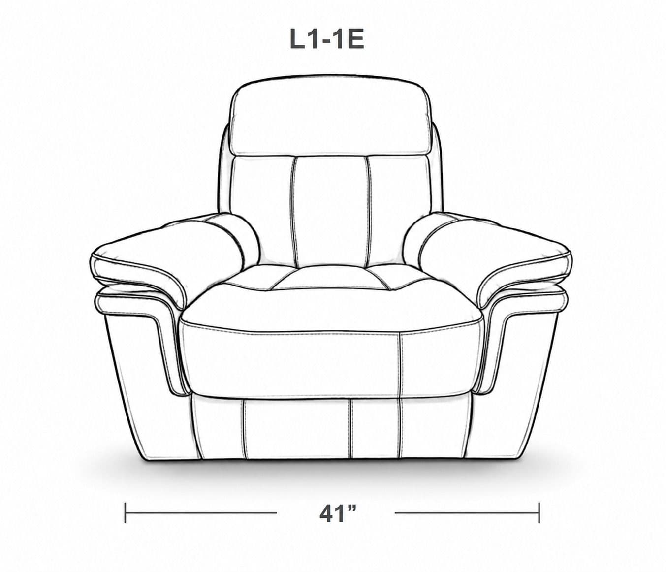 Image 28 for UXW9020M Single Seater Power Recliner Leather (WH)
