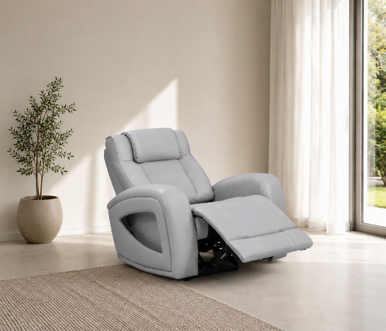Manwah U71193TZ 3+2+1 Power Recliner Leather