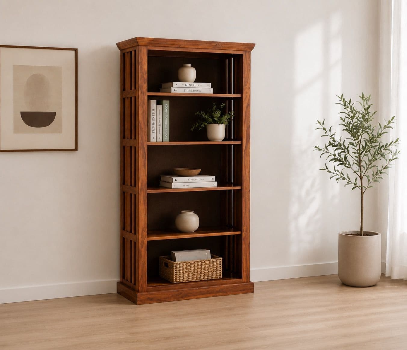 Sheesham Book Shelf (SCV_PKU)