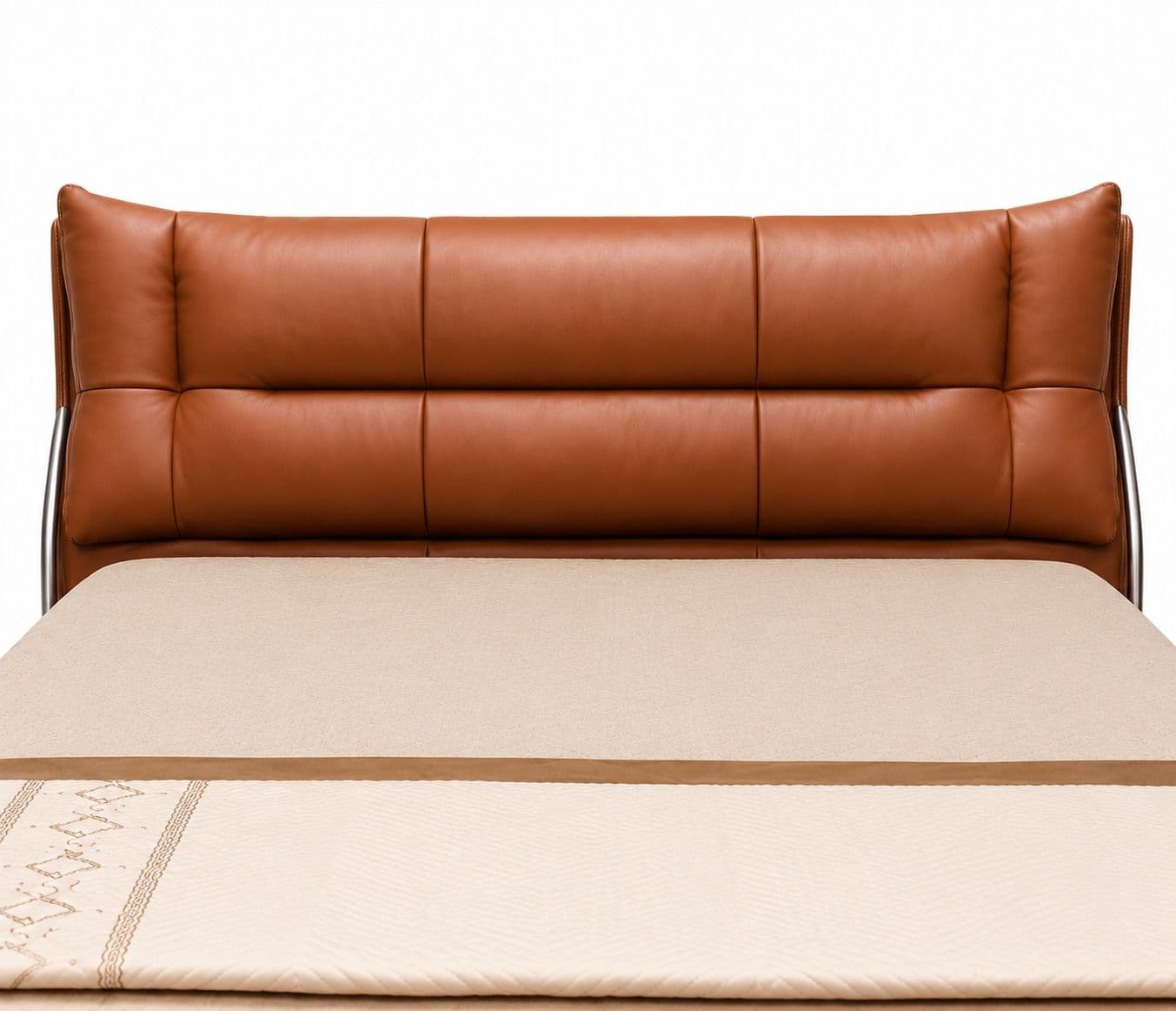 Image 12 for SB-2512 King Size Bed With Hydraulic Stoarge Multi Layer Solid Wood Full Grain Leather With Sponge + Feather (WF)(HYD)