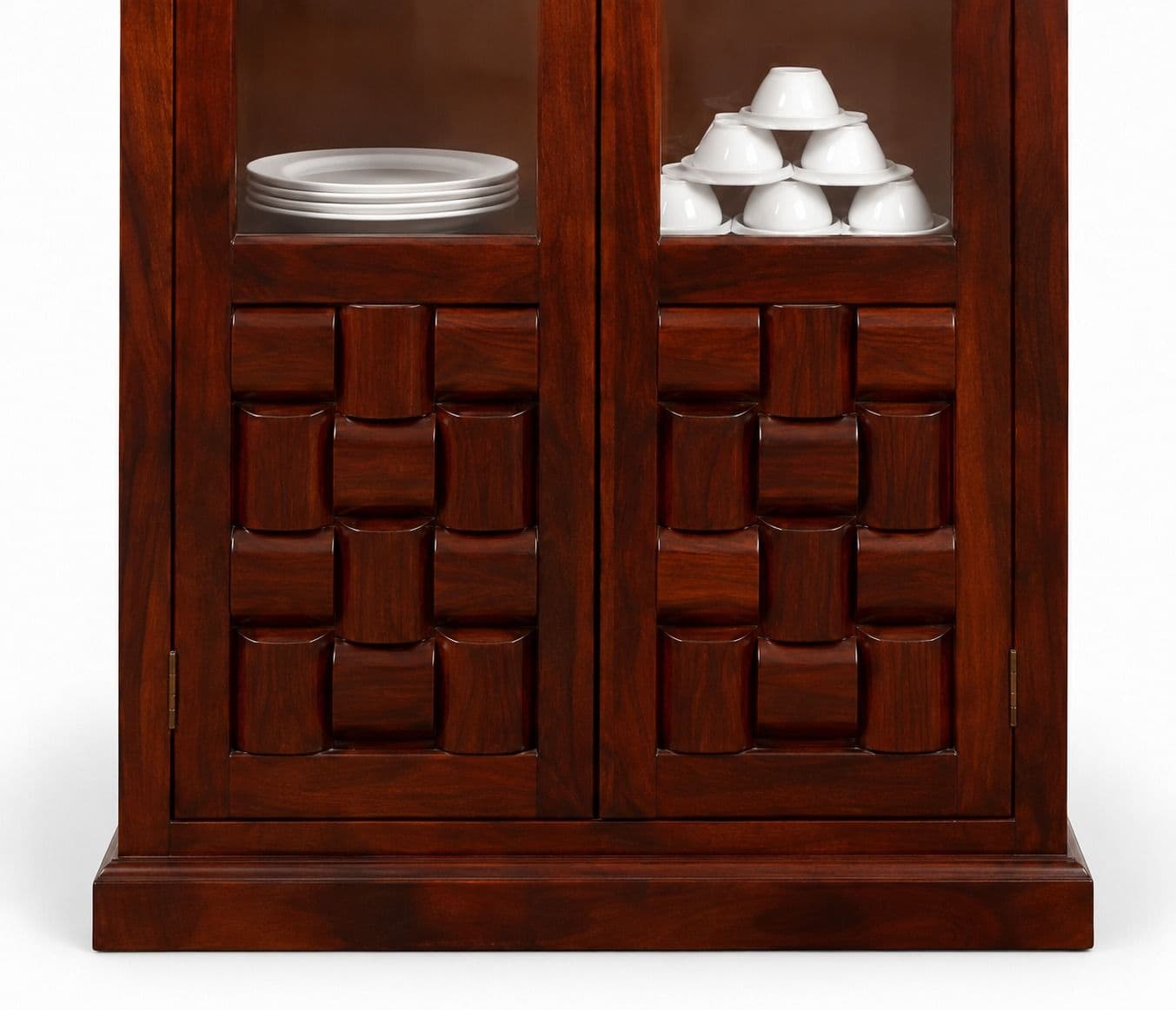Image 5 for 2 Glass Door Niwar Almirah Sheesham Wood (BGPKU) (OWD)