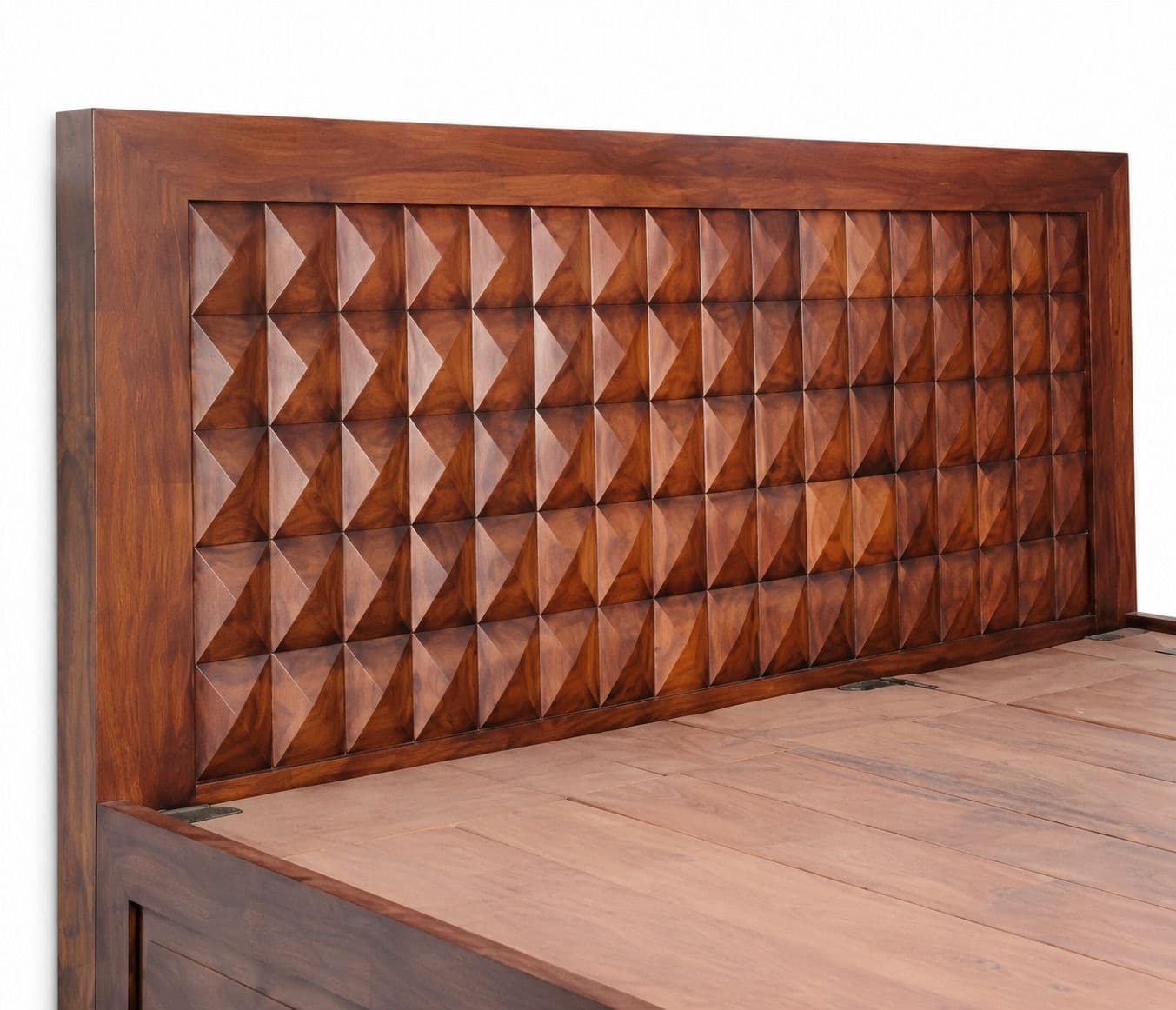 Image 6 for Diamond Queen Cot With Box Storage Sheesham Wood (BGPKU) (OWD)