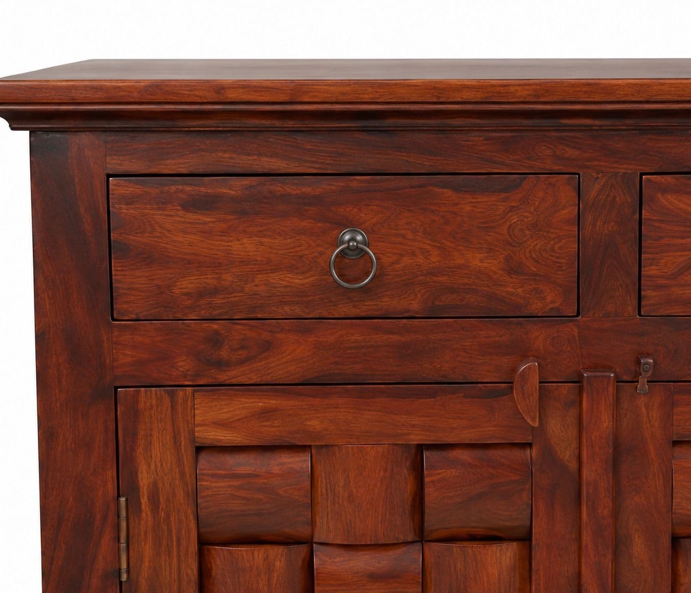 Image 5 for Niwar 2 Do & 2 Dr Small Side Board Sheesham Wood (BGPKU) (OWD)
