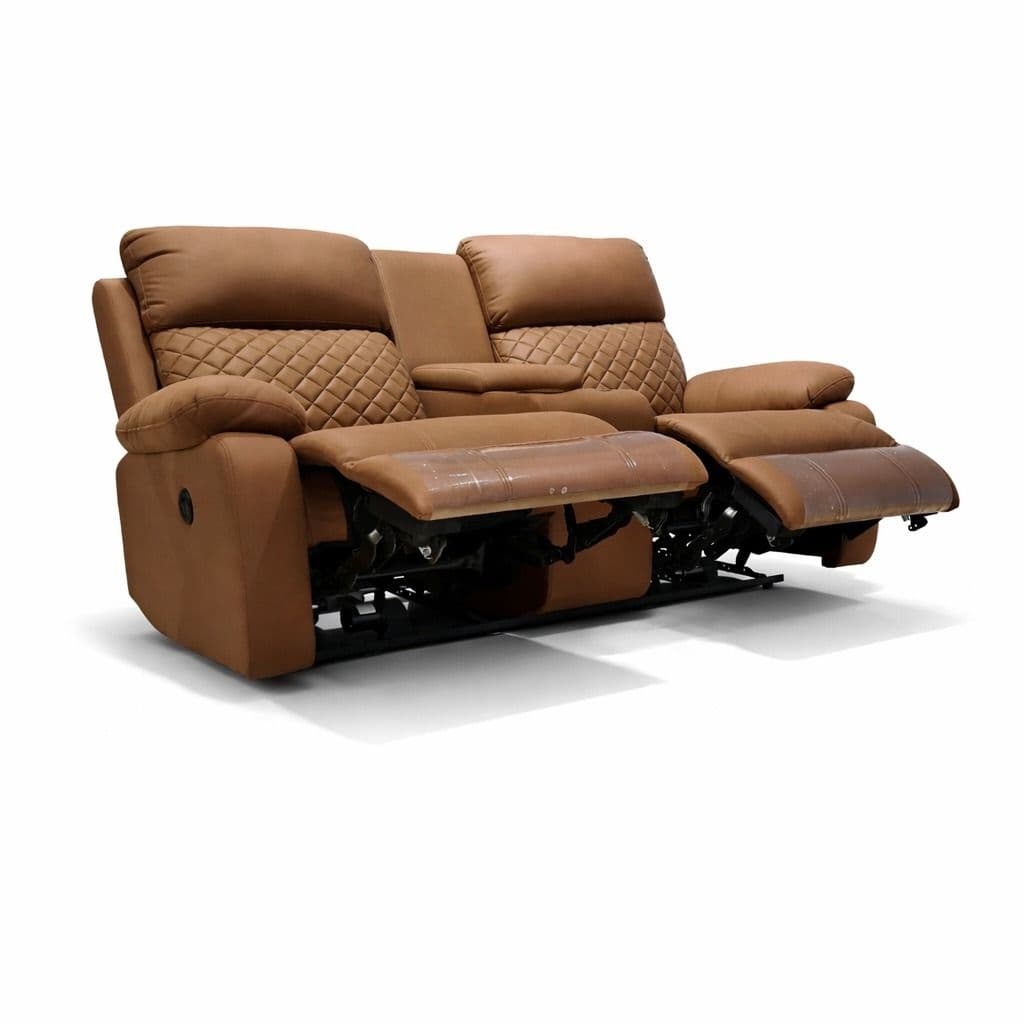 Image 17 for R20 Power Recliner 3 + 2 With Consol + 1 Power Reclner Micro Swed Fabric (BSK OTD)