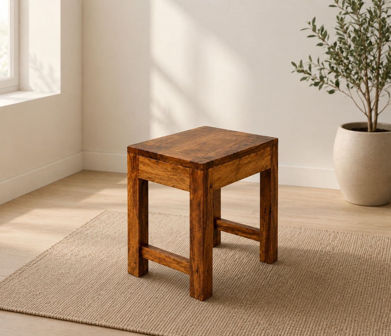 Image 1 for Sonu Stool (Set of 3) Sheesham Wood (BGPKU) (OWD)