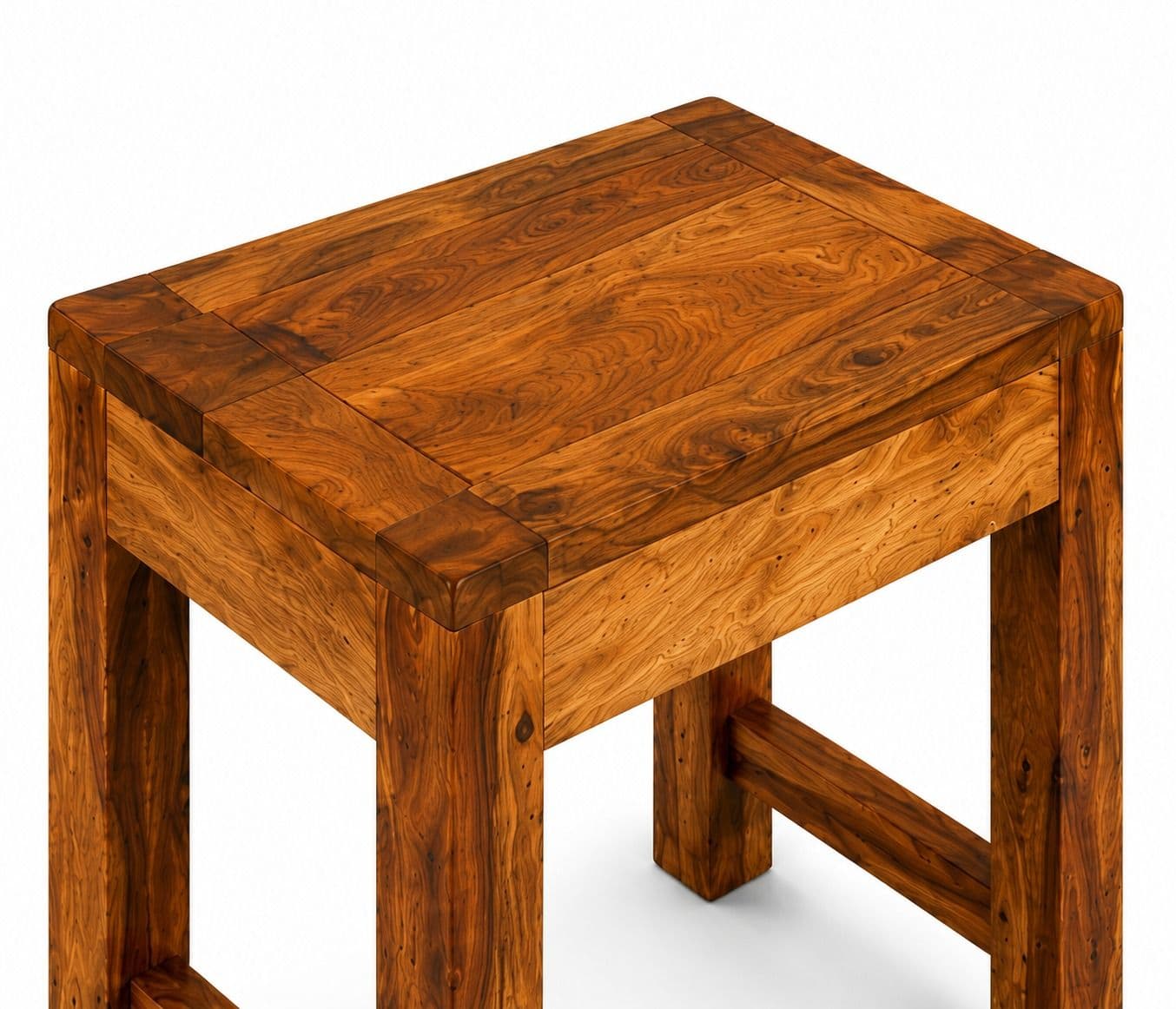 Image 4 for Sonu Stool (Set of 3) Sheesham Wood (BGPKU) (OWD)