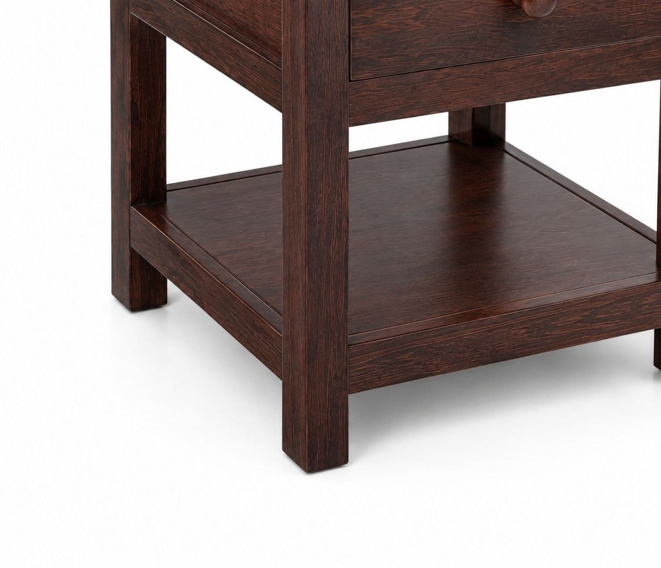 Image 6 for 1 Drawer with Shelf Bedside Table Sheesham Wood (BGPKU) (OWD)