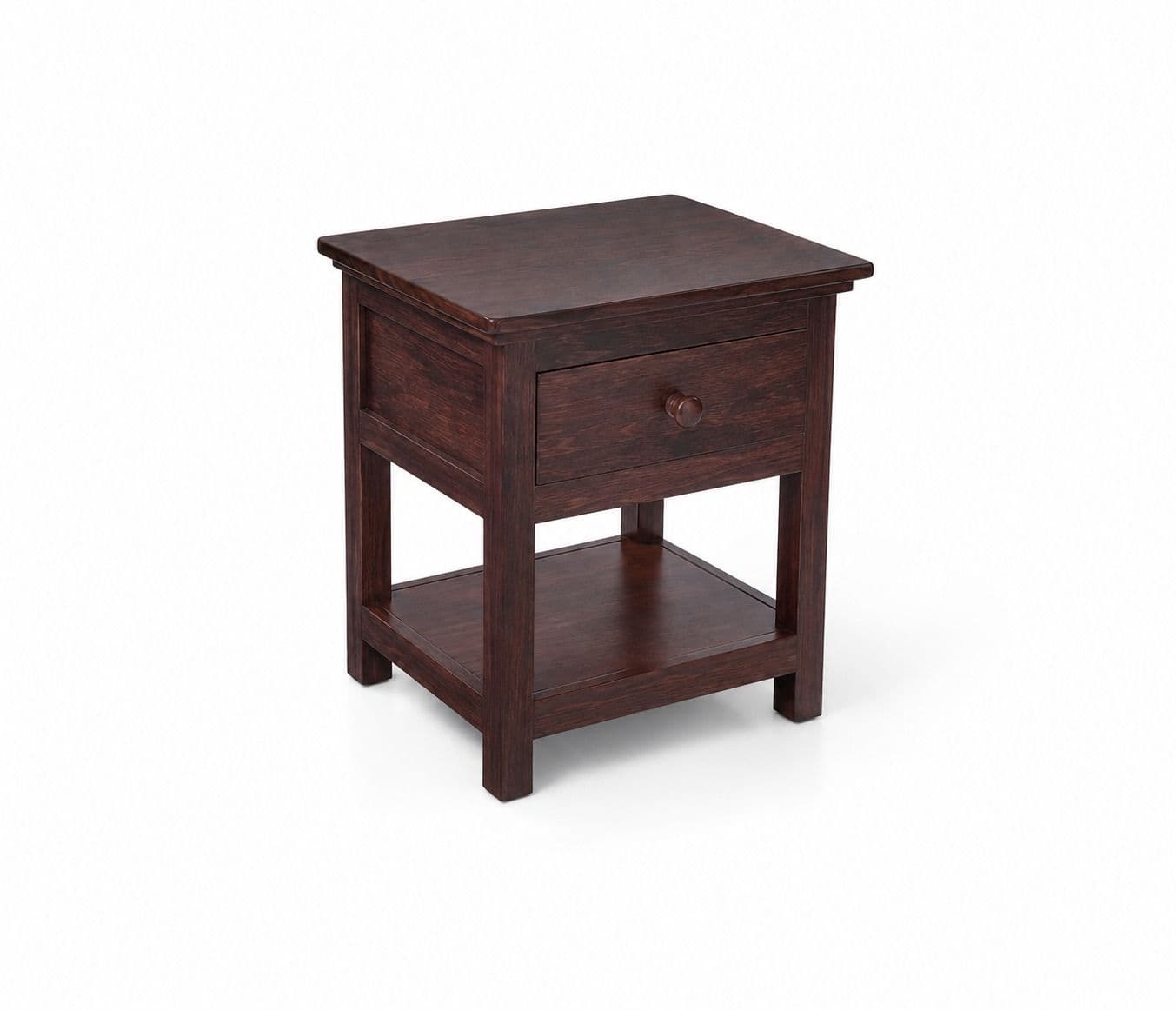 Image 2 for 1 Drawer with Shelf Bedside Table Sheesham Wood (BGPKU) (OWD)