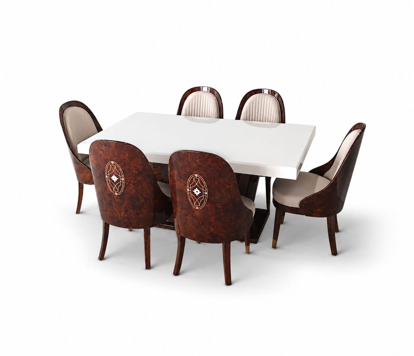 Image 5 for Baccha Polyster 1+6 Seater Dining Set ( RCH TD)(OWD)