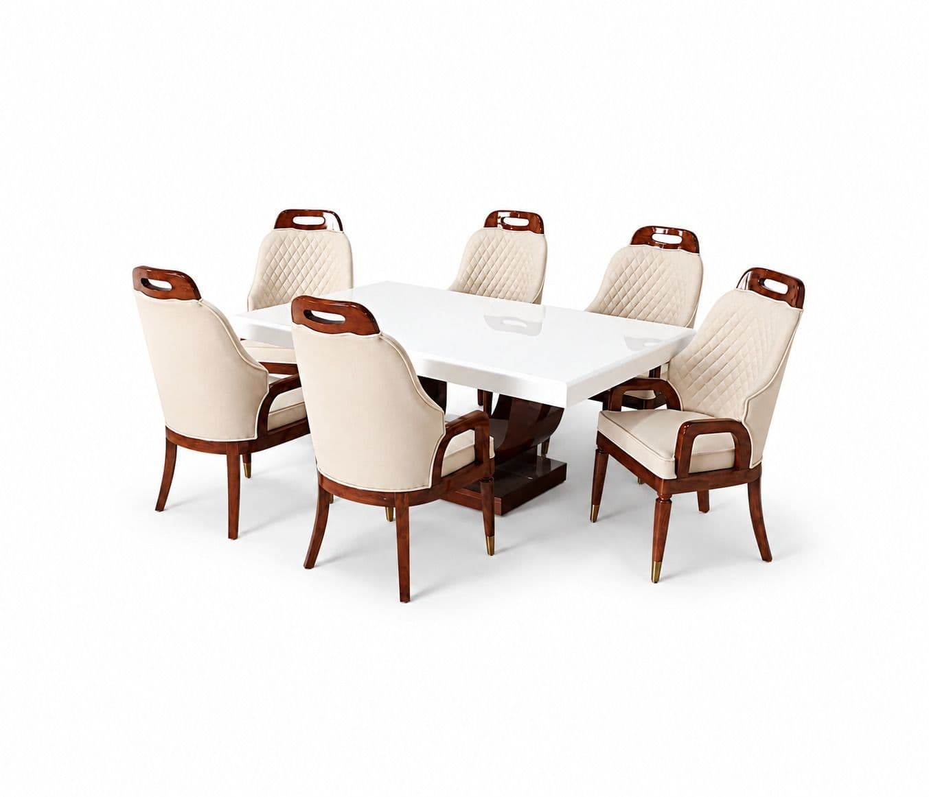 Image 3 for Turkey Handle 1+6 Seater Dining Set ( RCH TD)(OWD)