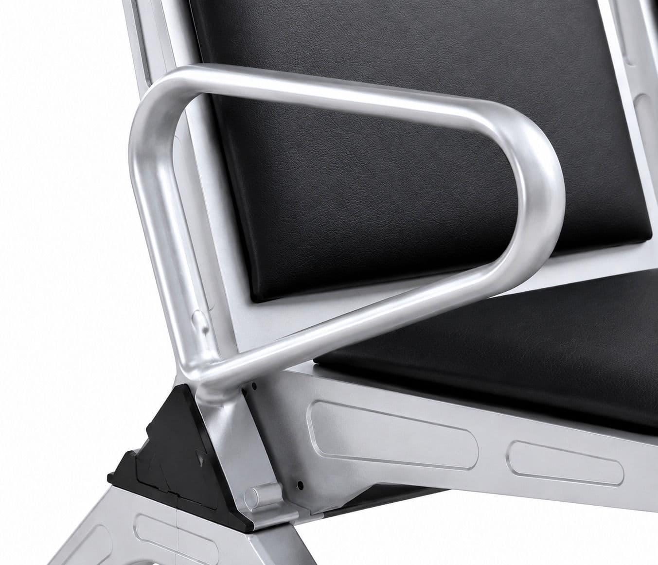 Image 5 for Metro 4 Seater With Cushion Waiting Room Chair (PM)