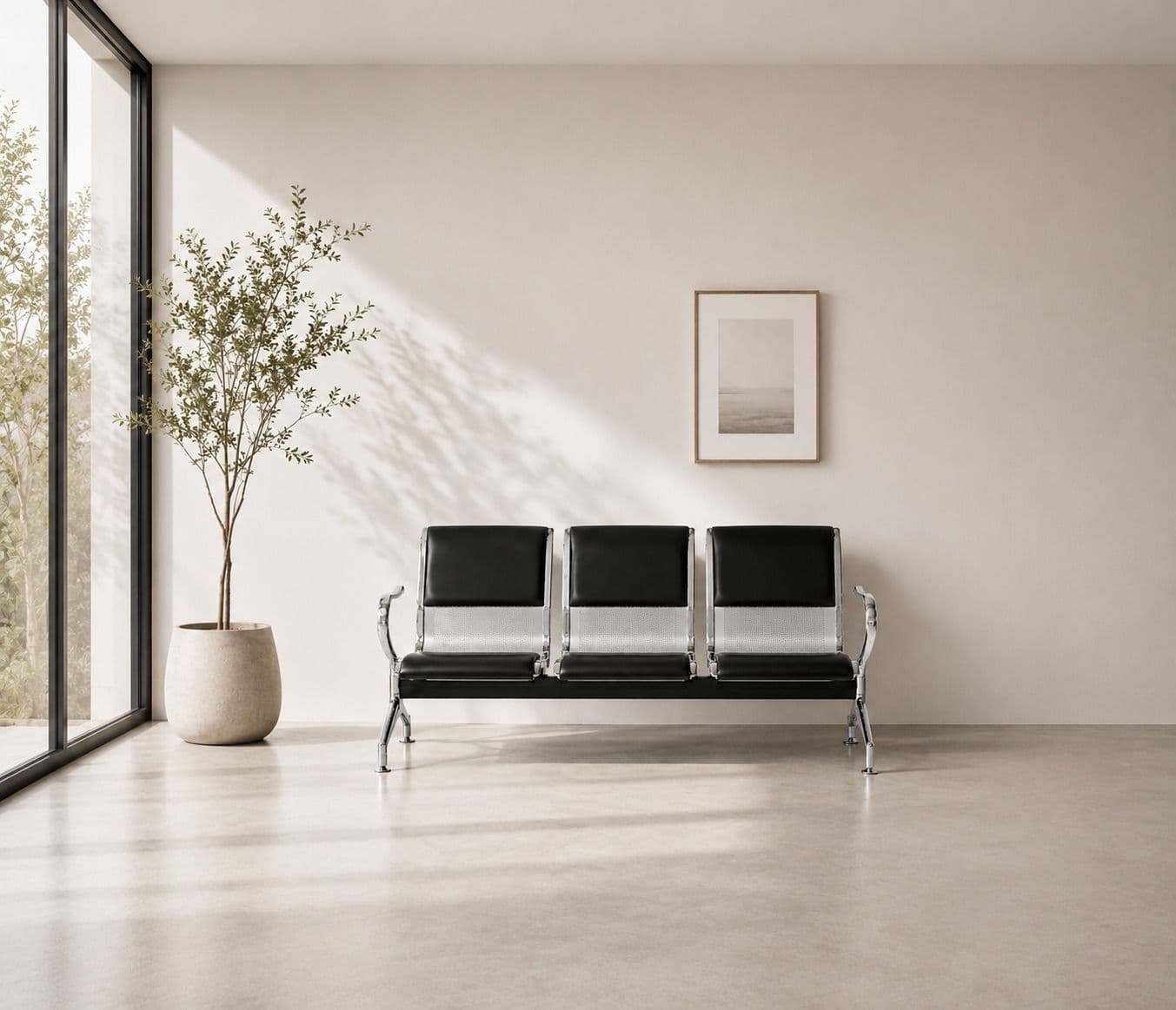 Image 1 for China 3 Seater With Cushion Waiting Room Chair (PM)