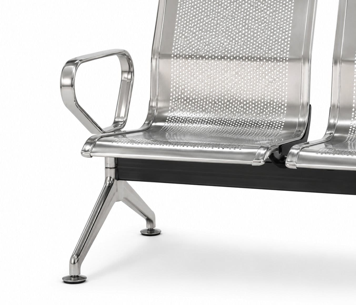 Image 4 for Imported SS (202 Grade) 3 Seater Waiting Room Chair (PM)