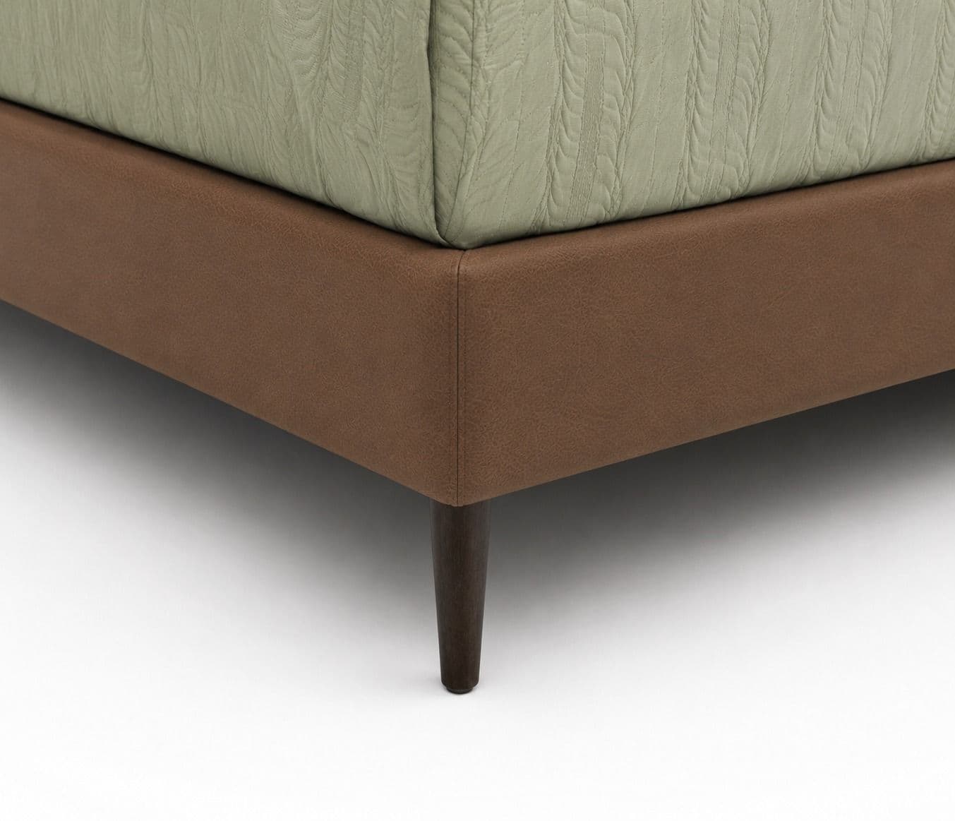 Image 5 for 1366_20 King Size Without Storage Leather Bed With Pine Wood Frames (HYD)