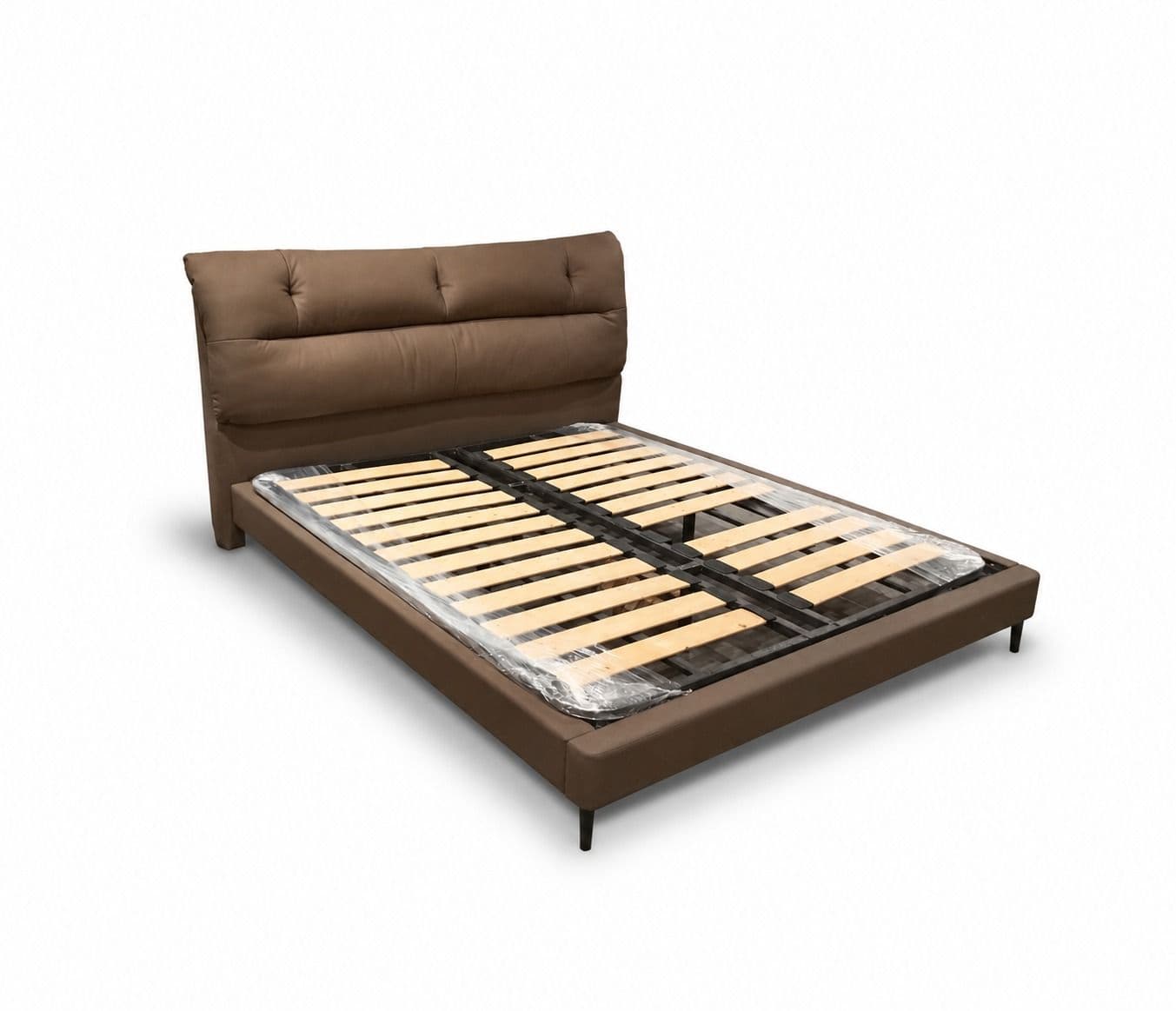 Image 8 for 1366_20 King Size Without Storage Leather Bed With Pine Wood Frames (HYD)