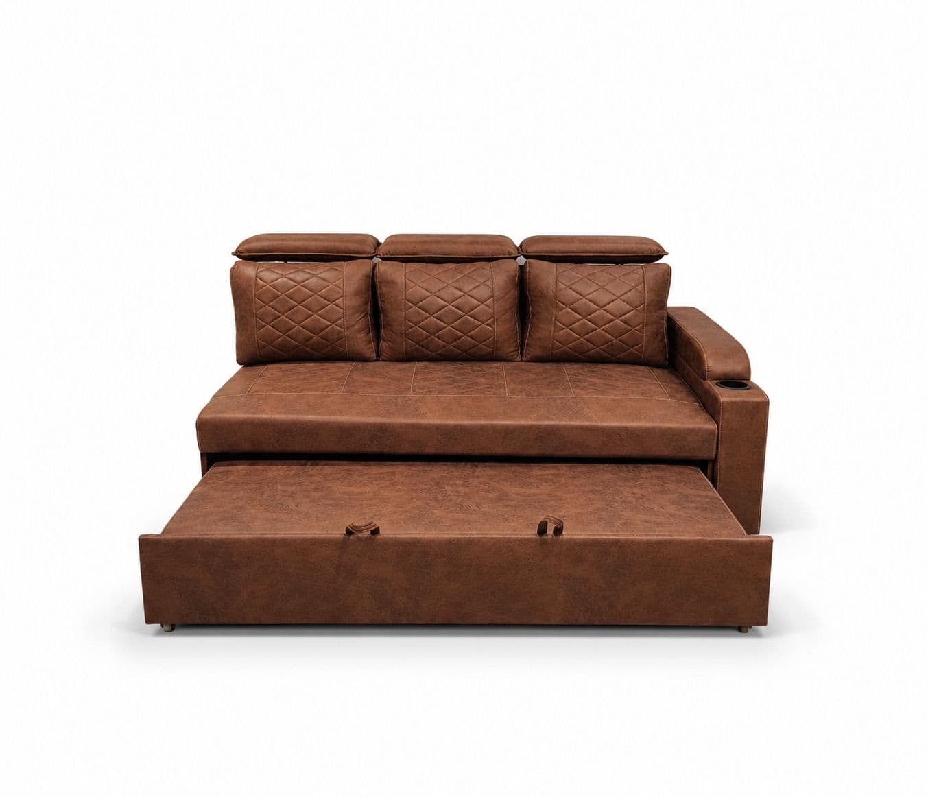 Image 12 for Dreamer Sofa Cum Bed Micro Suede Fabric Neem Wood Frames 40 Density Cushions Back Foam Recron Polly (BTM OTD)