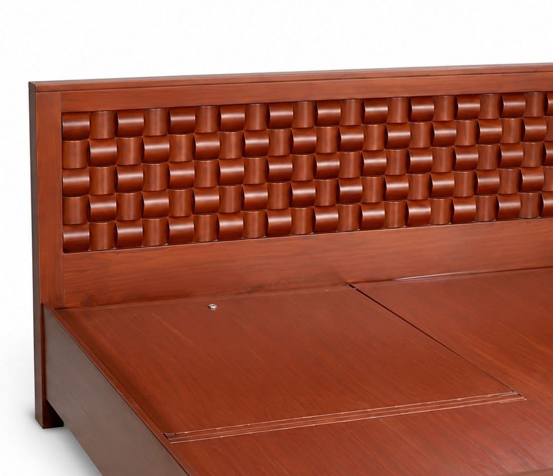 Image 7 for SK Chocolate Cot King Size With Regular Storage (WH)