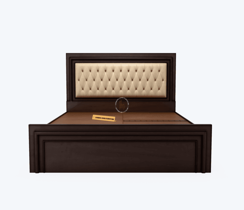 Image 4 for Beading King Size with Full Drawer Storage (High Density Ply Wood, Darl Brown)