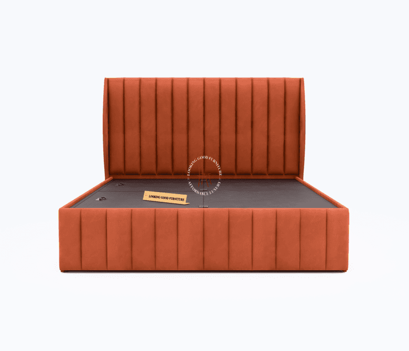 Image 4 for Jimmy Fully Upholstered Bed With Storage (King Size, Blue)