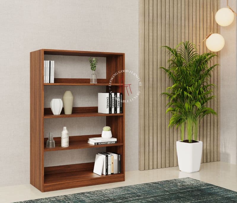 Image 1 for Alvok Open Bookshelf (Exotic Teak Finish)