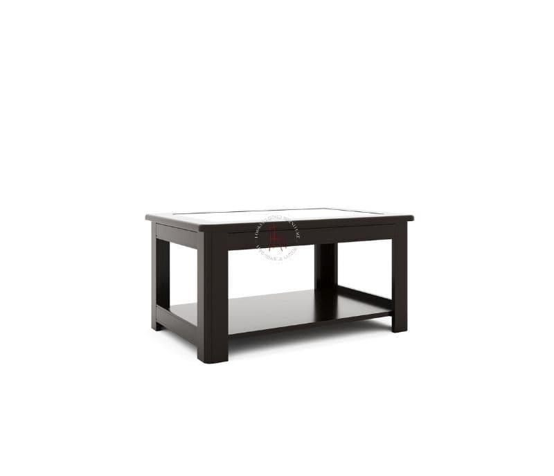 Image 4 for Jessa Glass Top Coffee Table (Walnut Satin) (WI)