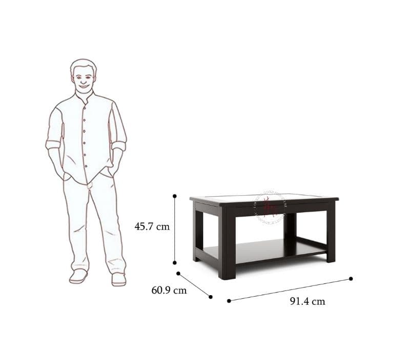 Image 7 for Jessa Glass Top Coffee Table (Walnut Satin) (WI)