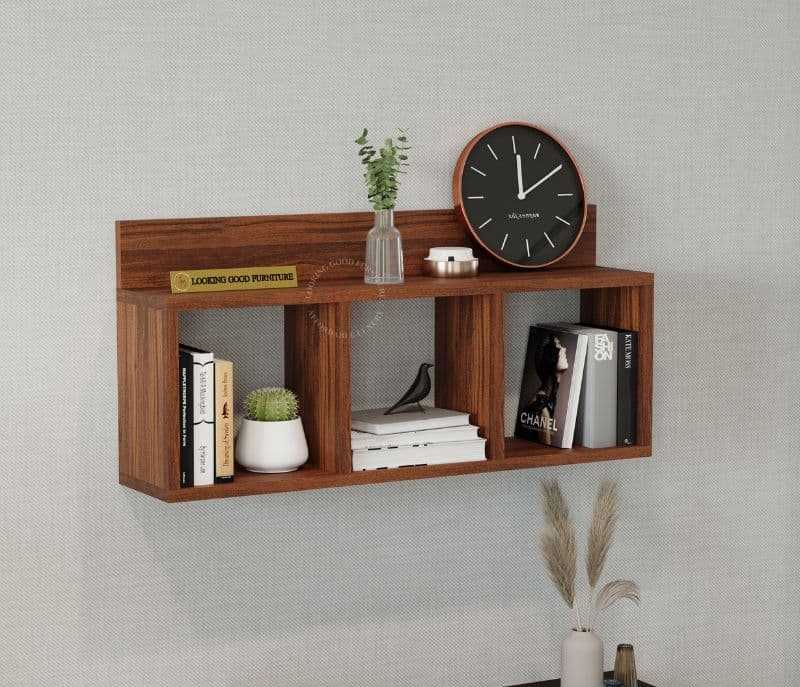 Marc Wall Shelf (Exotic Teak Finish)