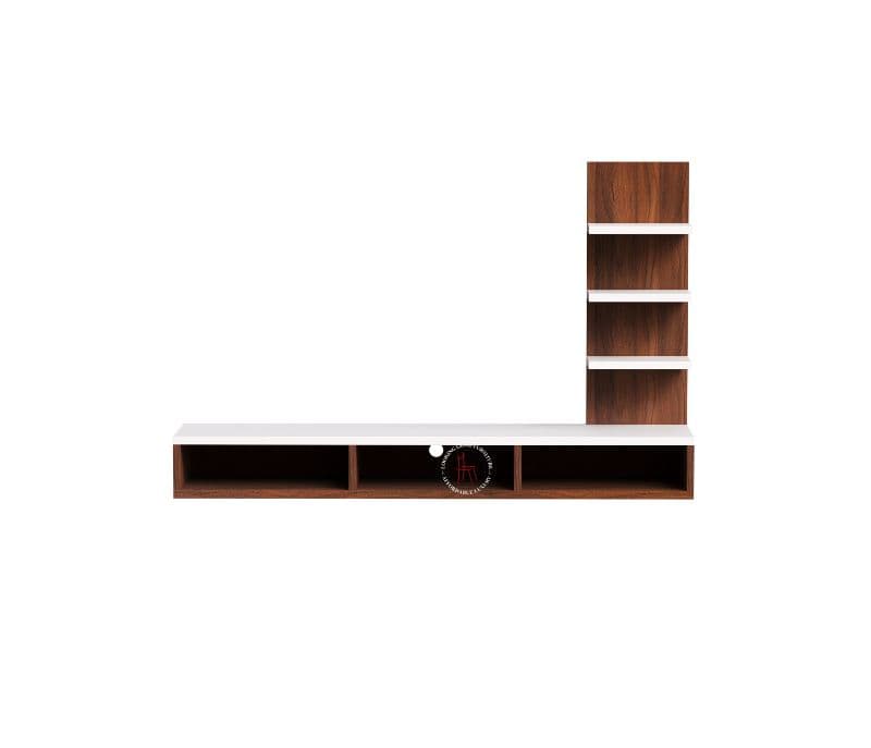 Image 3 for Salve Wall-Mounted Tv Unit (Exotic Teak Finish)