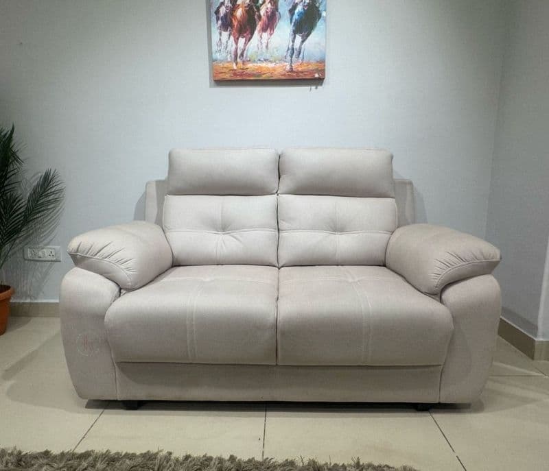 Image 5 for Atlas Comfort Sofa 3+2 Seater Velvet Suede Fabric (Irish Cream) (BWD)