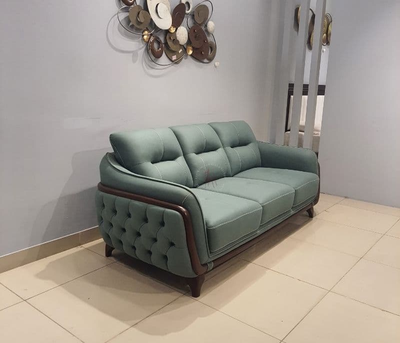 Image 2 for Moulded chester Sofa 3+2 Seater Micro Suede Fabric