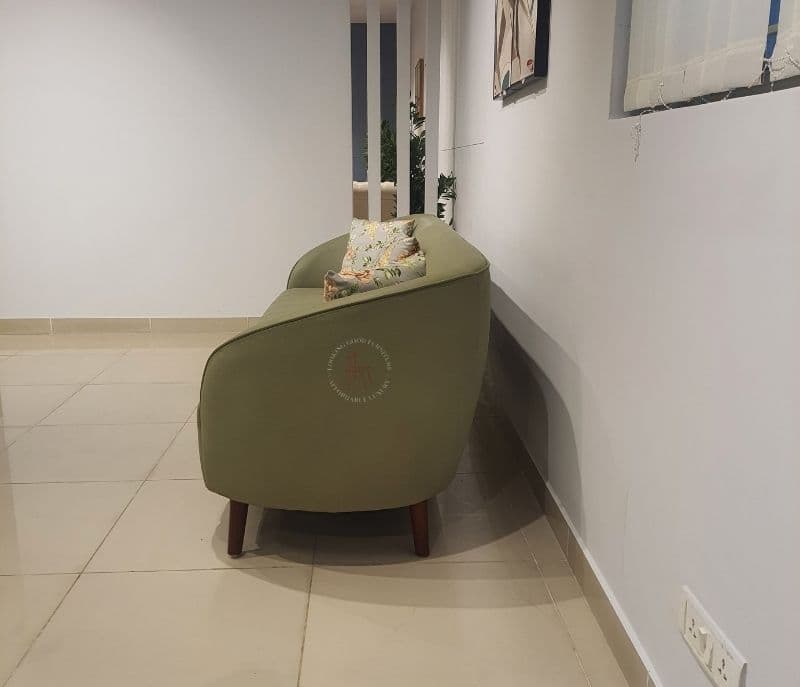 Image 11 for Rolex Modern Sofa 3+2 Seater Suede Fabric (Olive Green)(WF)(LGB)(EC)(KORA)(BS-BTM)(HYD)(BS-SKN)