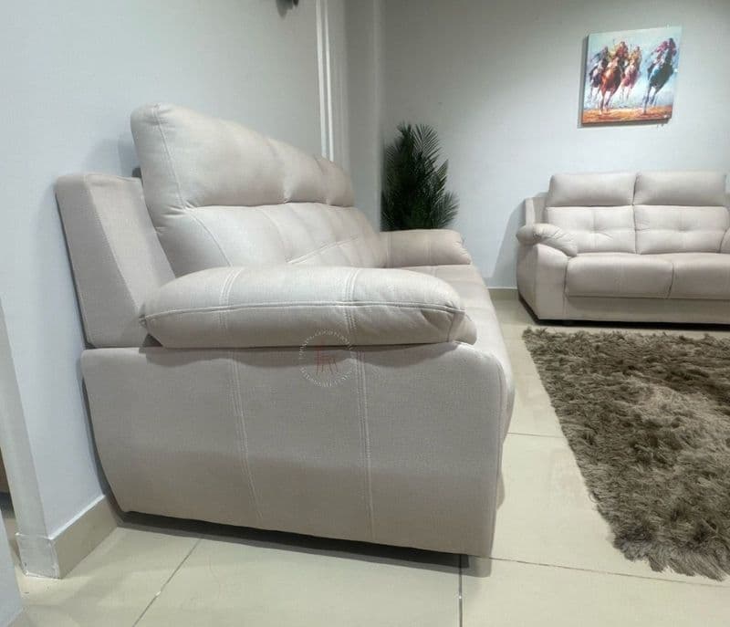 Image 6 for Atlas Comfort Sofa 3+2 Seater Velvet Suede Fabric (Irish Cream) (BWD)