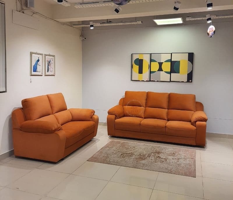Image 2 for Prestige Legacy Collection Sofa 3+2 Seater Velvet Suede Fabric