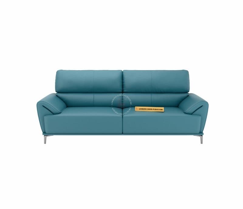 Image 5 for Florence Sleek Sofa 3+2 Seater Leatherette (Steel Blue) (HYD)