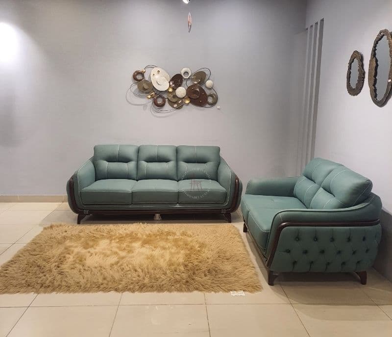 Image 1 for Moulded chester Sofa 3+2 Seater Micro Suede Fabric