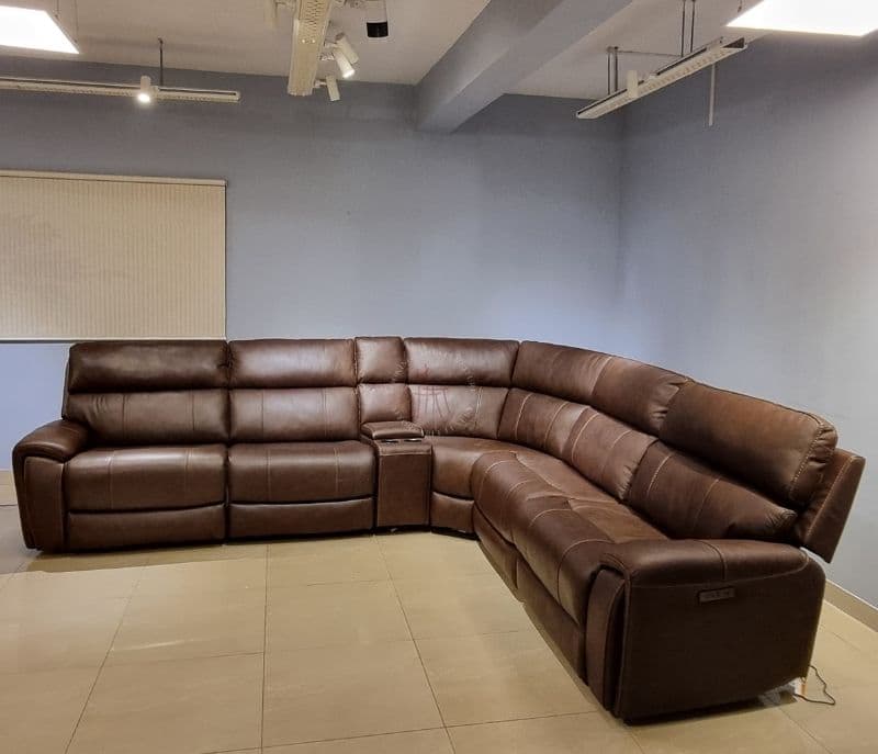 Image 8 for Manwah L- Shaped Recliner With Leather 1ZGR+1ZGR+CH+Corner+1S+1ZGR Seater (WF)