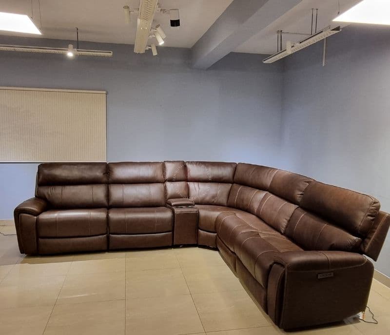 Image 7 for Manwah L- Shaped Recliner With Leather 1ZGR+1ZGR+CH+Corner+1S+1ZGR Seater (WF)