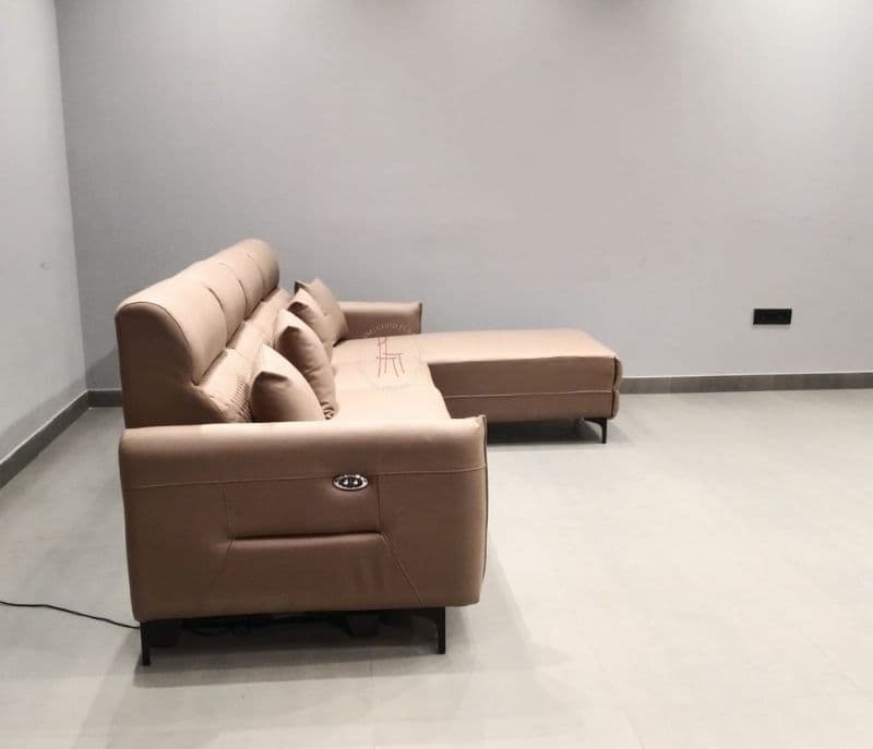 Image 5 for Lency L-Shape Recliner Sofa Micro Suede Fabric
