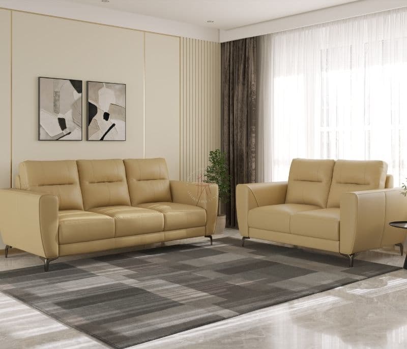 Image 1 for Malta Classic Sofa (Leatherette, Brown)